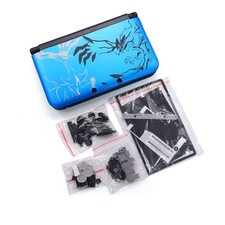 Blue Full Housing Case Cover Shell Complete Set Replacement Kit for 3DS XL/LL-