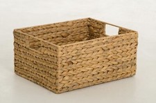 Regalkorb Schrankkorb Wasserhyazinthe Korb Regal Griff Lanta 34 cm Natur