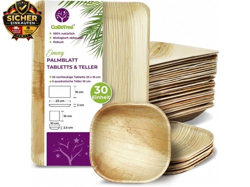 Gobetree palmblatt teller - gobetree, 30