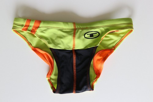 Herren bade slip - bade-slip, neongrün