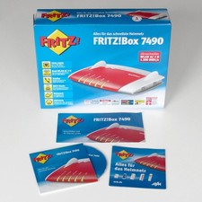 AVM Fritz!Box 7490 Karton, CD & Anleitungen - Schachtel Verpackung ohne Gerät!
