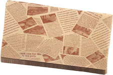 100 Blatt Umweltfreundliches Butcher Paper 30x20cm Burger Butterbrot Papier