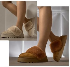 Damen Plateau Kunstfell