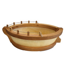 Osterheimer Schiff Arche Rumpf Erlenholz  (S126 W2)