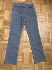 Damen Hose / Jeans in Gr. 40 - blau / hell gestreift