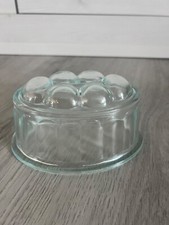 DDR alte kleine Puddingform Kuchenform Sturzform Pressglas Vintage Retro Oval