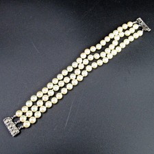 3-reihiges Perlen-Armband mit