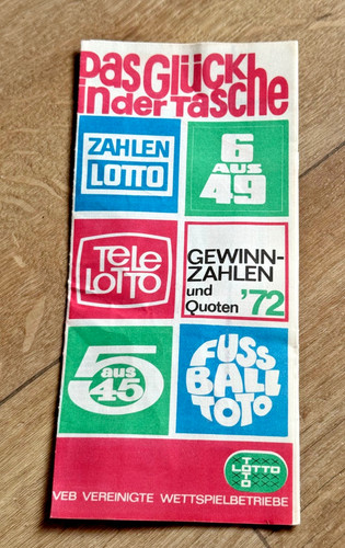Ddr prospekt tele lotto toto - prospekt, lotto,