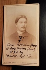 Student Ludolph Röbbelen im WS 1885/86 - Zirkel CDV Hannover / Studentika