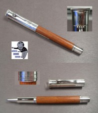 Graf von Faber Castell Rollerball mit Pernambukholz und versilberter Kappe