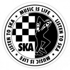 Ska Aufkleber Sticker Music is