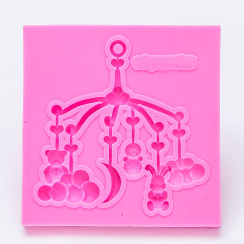 Silikonform fondant babyparty - silikonform,