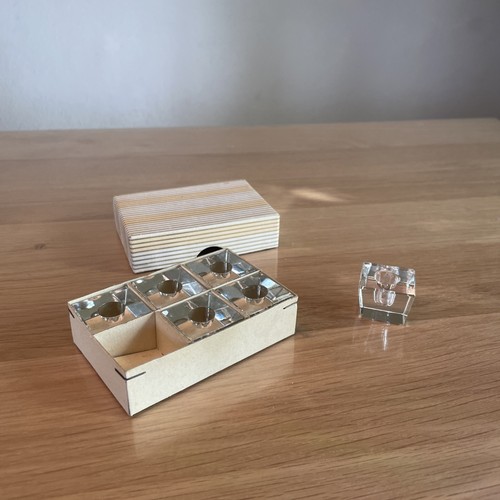 Mini kristall kerzenhalter - 6,