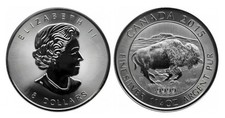 1 1/4 Oz Silber Canada BISON 8