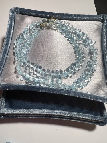 Blautopaz collier cm - blautopaz, 48
