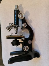 Mikroskop W. & H. Seibert Wetzlar in einer Holzkiste 3 Okularen, Microskop 