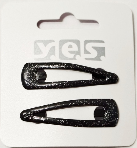 Haarspange schwarz - 2x,