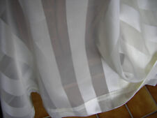 2 Seitenschals, Streifengardine,eierschale 140X230 cm lang, mit Gardinenrollen, 