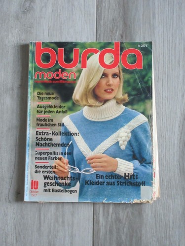Burda moden oktober 1977 - burda, inkl