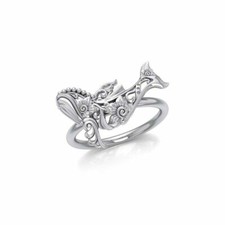 Buckelwale Wal Filigraner Ring