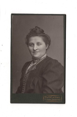 Cdv foto damenportrait st - damenportrait,