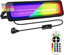RGB LED Strahler 50W LED Schwarzlichtlampe Mit Fernbedienung 12 Farben UV Schwar