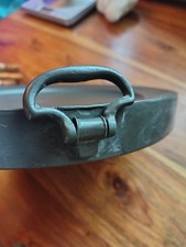 Antiker Bristol gemarkt Zinn Teller/Ladegerät Wärmer gepunzt 