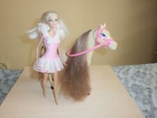 Barbie Pferd mit Barbie Puppe Zaumzeug Mattel Simba