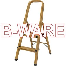 B-Ware Craftfull Stehleiter Aluminium Haushaltsleiter klappbar Holz Klappleiter