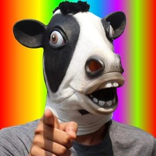 Maske Kuh Latex Animal