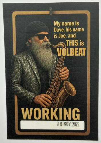 Volbeat working pass - volbeat,