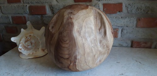 Teakholz kugel skulptur - kugel,