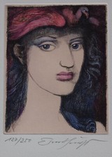 Ernst Fuchs, Junge Frau
