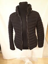 Gr S tolle Damen Stepp Jacke schwarz versteckte Kapuze warm beachten