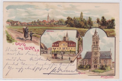 73157 lithographie gruß - lithographie,