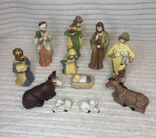 Krippe 11x keramikfiguren - 11x,
