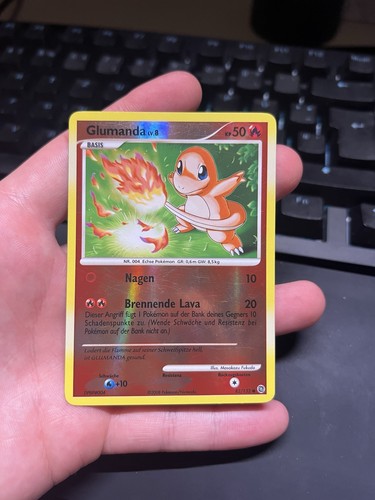 Pokémon karte glumanda lv 8 - karte,