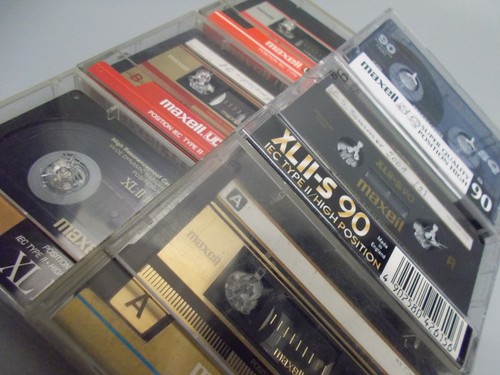 Maxell musikkassette diverse - maxell,, musikkassette,