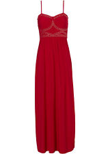 Maxi-Nietenkleid Gr. 32/34 Magenta Shirtkleid Abendkleid Cocktailkleid Neu