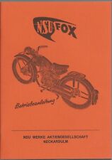 Betriebsanleitung NSU FOX 4 Takt,  A 6,