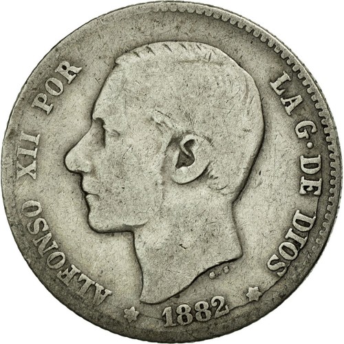 Münze spanien alfonso xii - münze,,
