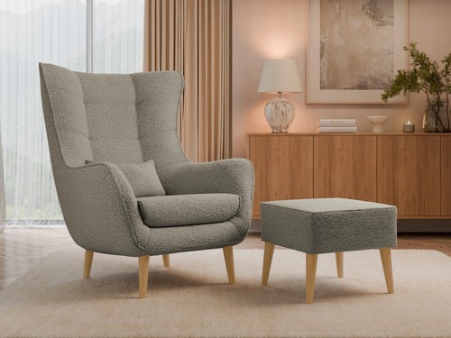 Sessel harde mit holzfüße - sessel,
