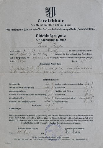 Abschlusszeugnis carolaschule - abschlusszeugnis,