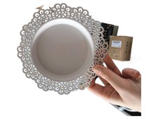 IKEA Kuchenteller Weiß Metall