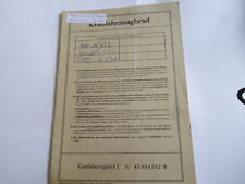 Brief Oldtimer 1972 ford Consul Coupe 1,7 Liter 75 PS Datenblatt WD