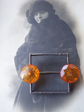 Brosche Bernstein Silber Art