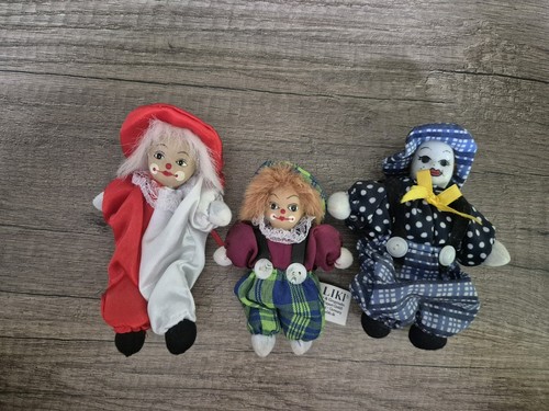 Drei clown figuren keramikkopf - drei,