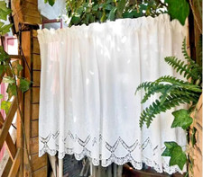 Hochwertige Scheibengardine