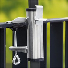 Sonnenschirmhalter Schirmhalter für Balkongeländer 25-38mm aus Aluminium