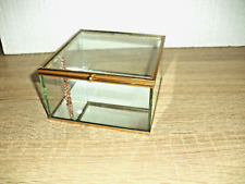 Glas Schatulle Schmuckkasten Gold Schwarz Schmuckkästchen Schmuckdose Auswahl